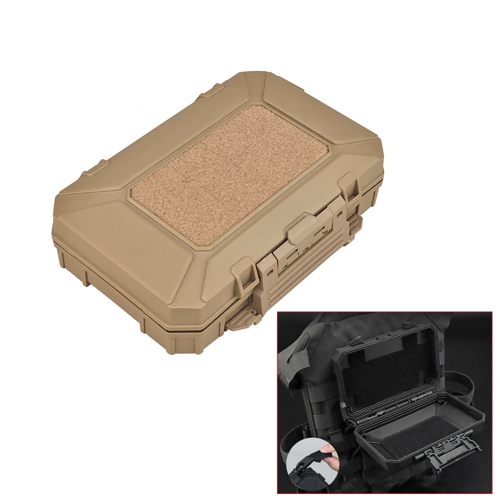 

Tactical Critical Gear Case Quick Molle System Tunable Hinge Lockable Pistol Gun Storage Paintball Hunting Shooting Accessories