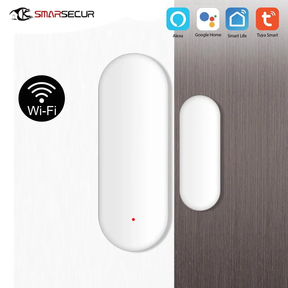 

Tuya Smart WiFi Door Window Sensor Magnetic Contact APP Control Work With Amazon Alexa