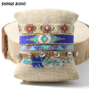 

Miyuki Bracelet For Women Lucky Evil Eye Bracelets Friendship Jewelry Handmade Loom Woven Pulseras Femme Fashion Gift