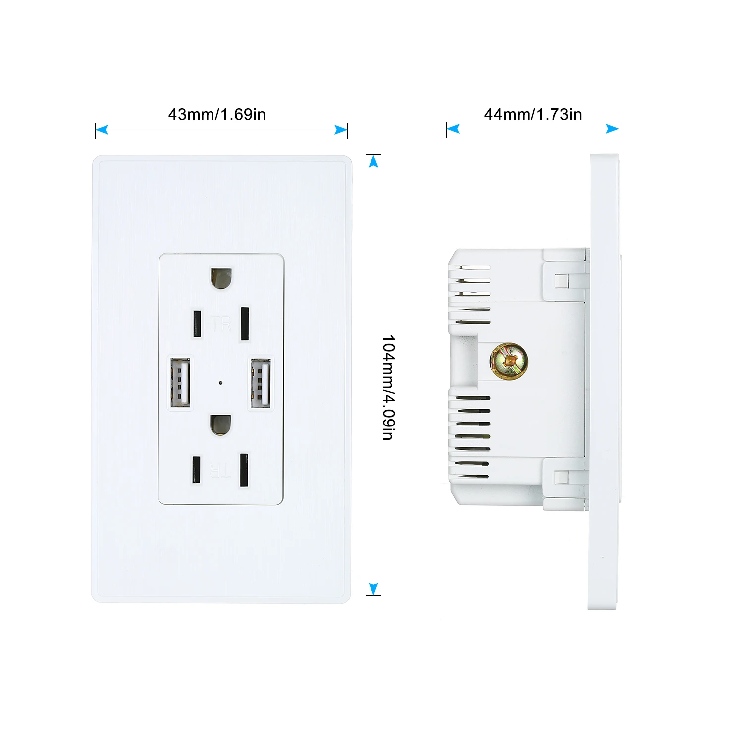 2.1A USB розетка настенное зарядное устройство 15A TR Decora розетка с двумя usb портами настенная розетка USB розетка