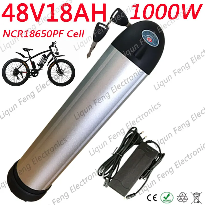 Электрический велосипед литиевая батарея для Panasonic 3400MAh 18650 батареи 48V 18AH чайник бутылка для воды E-Bike литий-ионный аккумулятор 48V 18AH