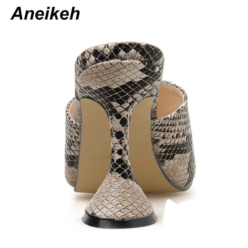 Aneikeh/ г.; летняя модная обувь; женские туфли-лодочки; дизайнерские пикантные туфли на очень высоком каблуке с петлей на пятке; женские вечерние модельные туфли; туфли-лодочки; размер 42