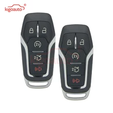 Kigoauto 2pcs M3N-A2C31243300 5 button 164-R7989 for Ford Fusion Explorer edge 2014 2015 2016 2017 Remote Smart key case