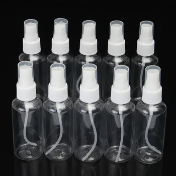 

10Pcs 60ml Transparent Plastic Bottle Durable RefillableEmptyMist Pump Perfume Lotion Sub-bottle Hydration Small Watering can