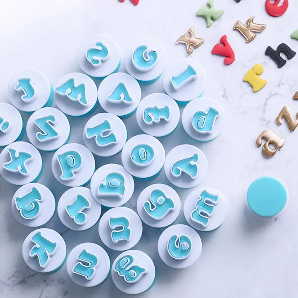 

Alphabet Number Letter Fondant Cake Decorating Set Icing Cutter Mold Mould