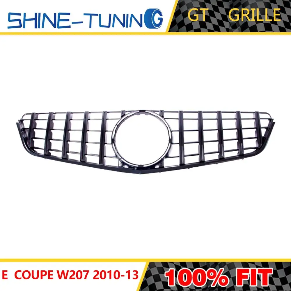 Передняя решетка для mercedes E Class w207 GT R grill prefacelift coupe c207 2010 2013 E200 E260 E300|Гоночные