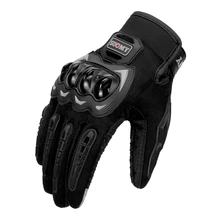 Siyah motosiklet eldivenleri motokros eldivenleri tam parmak Guantes Moto motosiklet yaz dokunmatik ekran bisiklet eldiveni koruyucu donanım