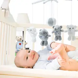 Медведь ручной работы детские игрушки 0-12 месяцев радио-няня держатель прикроватная игрушка-колокольчик держатель с опорой ветер-вверх