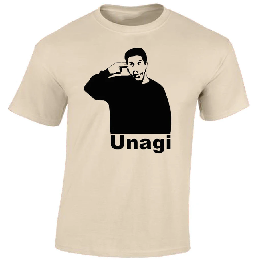 Friends Unagi T-Shirt Funny Ross Top Tee Joke Present Gift Mens Adults Casual Shirt |