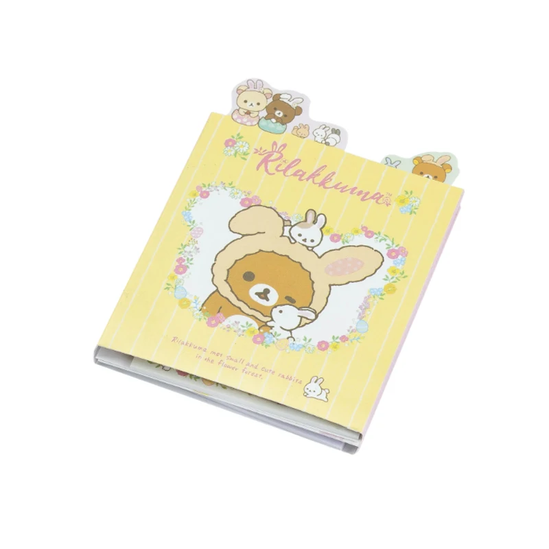 20 упаковок Floded стикеры Kawaii мультфильм примечание бумажная масса Памятка творческий блокнот новые школьные принадлежности - Цвет: Yellow bear