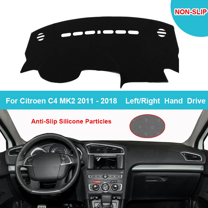 Чехол для приборной панели автомобиля коврик ковер накидка Citroen C4 MK2 2011 - 2018 LHD RHD