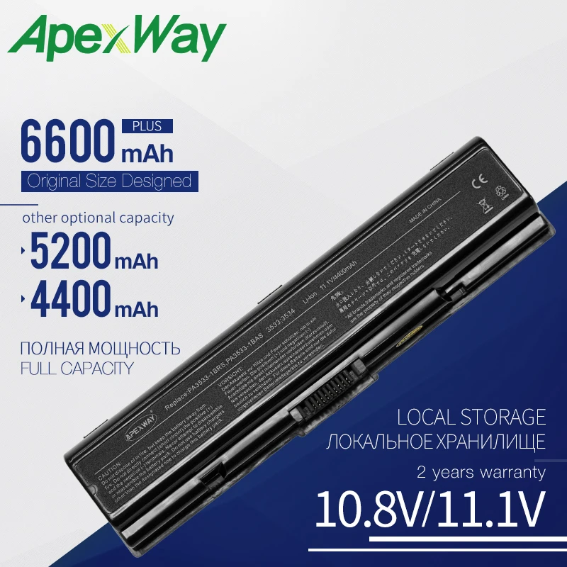 Аккумулятор для ноутбука 11 1 В Toshiba Satellite A200 A205 A210 A215 A300 A500 L200 L300 L500 Series PABAS098 PABAS099 |