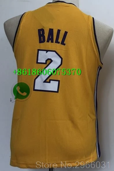 Youth kids Лос-Анжелес Молодежный детский#23 Леброн Джеймс 2 Lonzo Ball 0 Кайл Kuzma Kobe#24 Bryant Jersey - Цвет: Youth kids