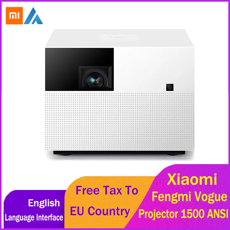 Xiaomi Fengmi Vogue DLP проектор 1500ANSI люмен 2 ГБ 32 ГБ MIUI tv Умный домашний кинотеатр проектор Поддержка боковой проекции