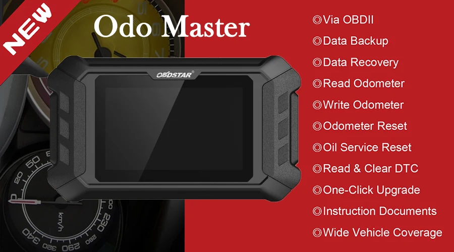 OBDSTAR ODO Master для регулировки одометра/сброса масла/обновление функций OBDII версии X300M