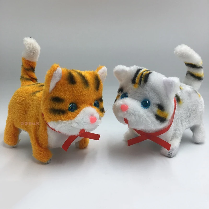 Toy Cat-Meowth Electronic Pets Battery Birthday-Toys Barking Children Plush Cats Xmas