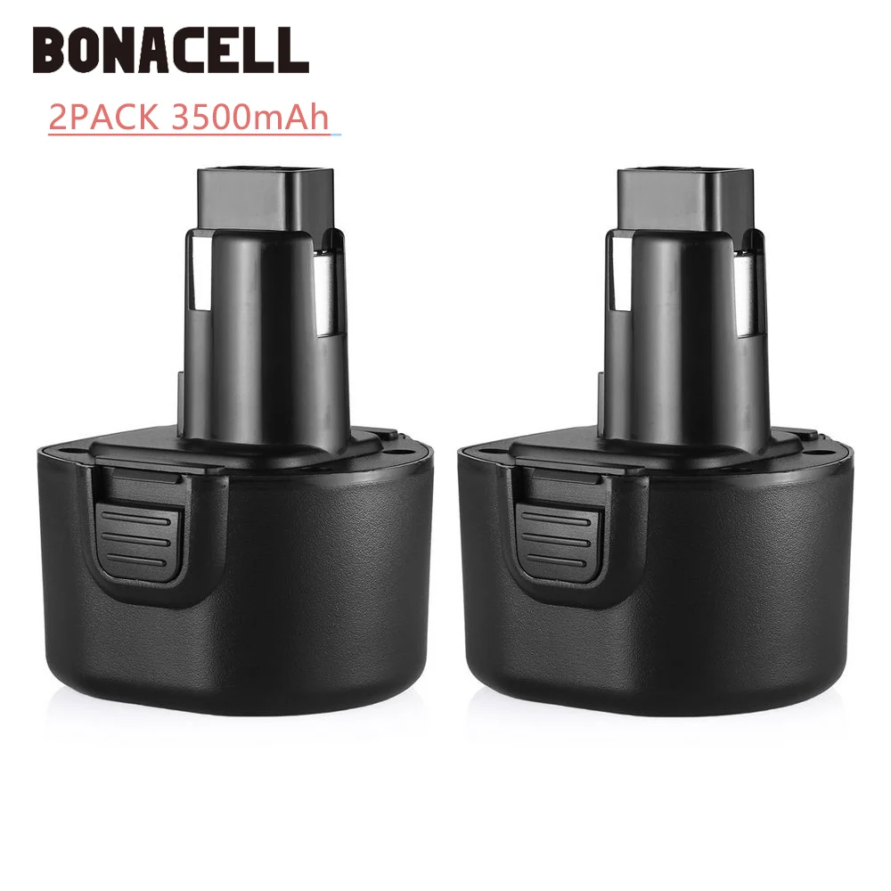 Bonacell 9,6 V 3500 мА/ч, PS120 батарея для BLACK&DECKER BTP1056 A9251 PS120 PS310 PS3350 CD9600 L30 - Цвет: 2PACK 3.5Ah