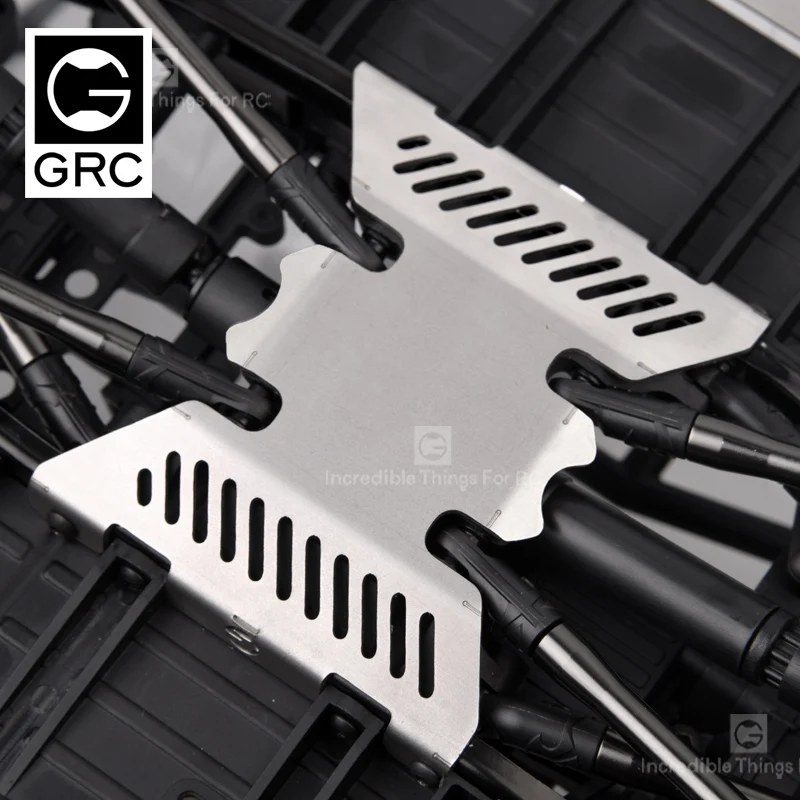 GRC Stainless Steel Middle Chassis Protection For Axial SCX10 II UMG10 90046