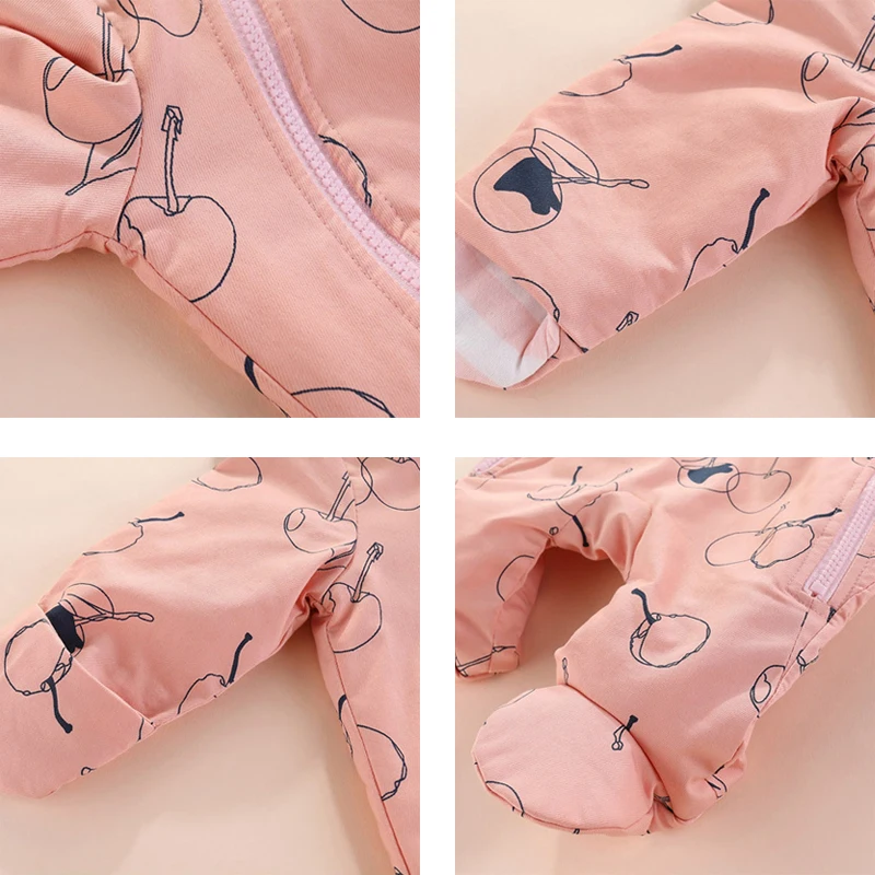 IYEAL зимние детские комбинезоны из флиса с длинным рукавом Куртка для