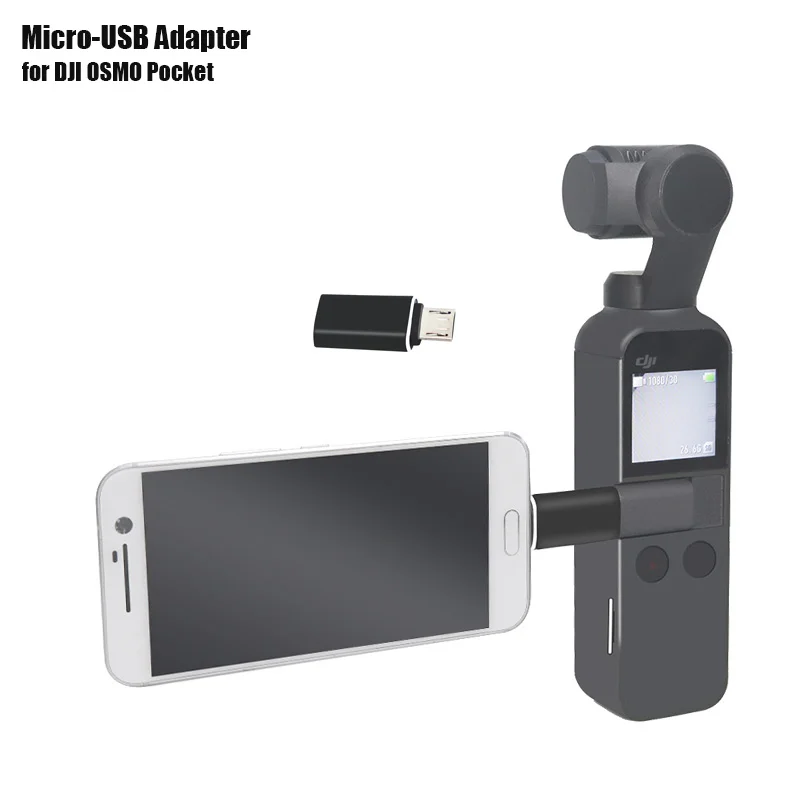

Osmo Pocket DJI USB Adapter Micro-USB Male to Type-C Female Converter Connector w/ OTG for Android Phone for DJI Handheld Gimbal