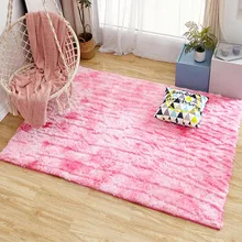 Ультра хлопковые мягкие современные ковры 60x120 см мохнатые удобные круглые коврики для детской комнаты многоцветные плюшевые ковры для декора дома