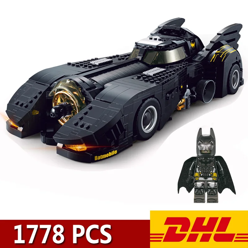 

2019 New Style MOC Big Movie Series Bat Chariot Model 7144 1788Pcs Building Blocks Toy Gift Christmas present