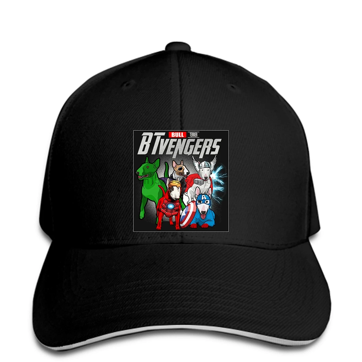 BTVengers бультерьер смешной супергерой Мстители любителей собак snapback шляпа