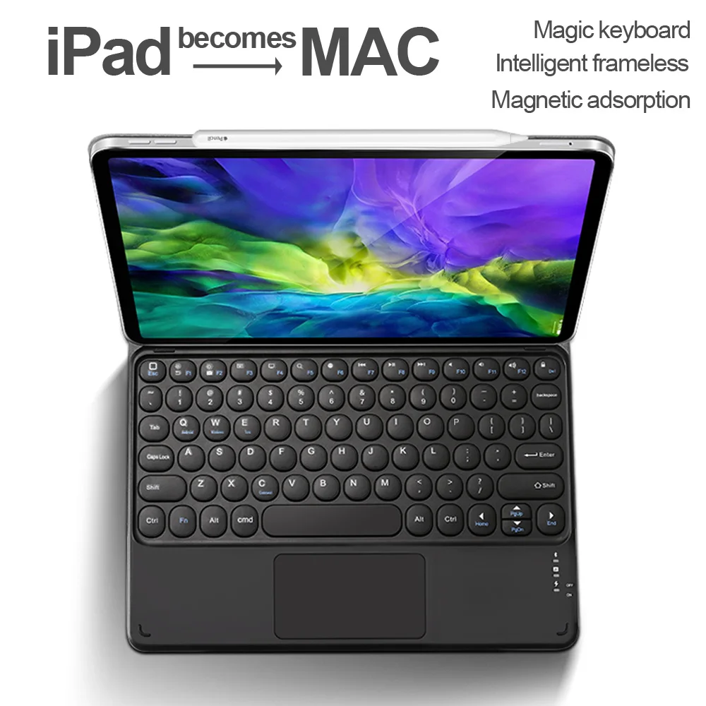 Touchpad keyboard iPad Air 4 Case 2020 Pro 11 12.9 2018 Cover Magnetic Slim Bluetooth Magic Cases shell | Компьютеры и офис