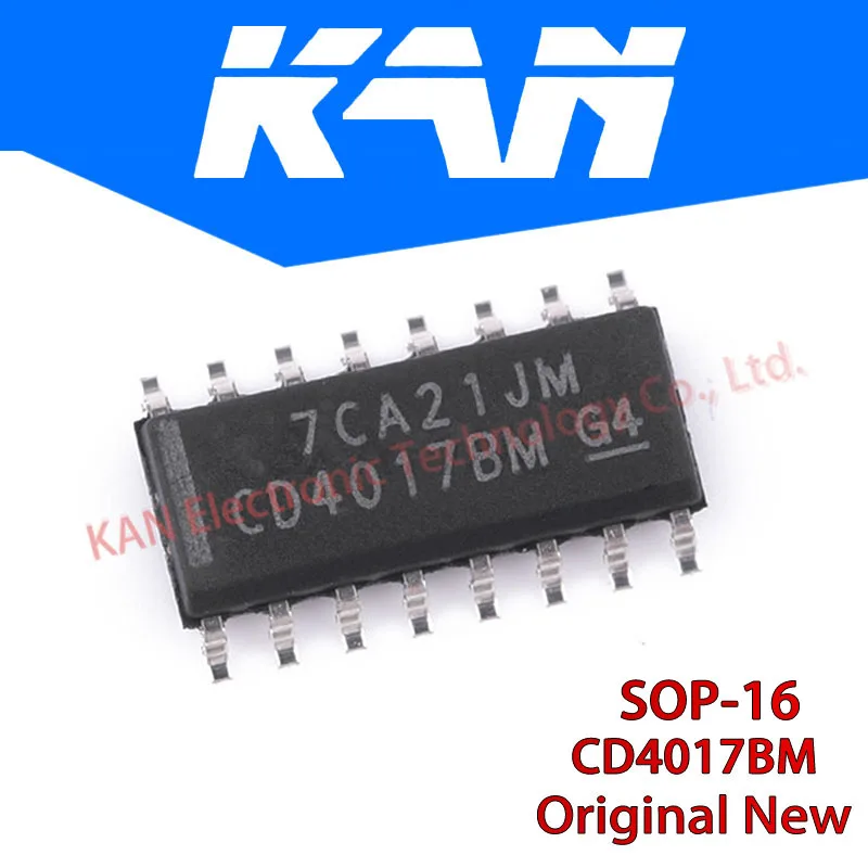 Новый и оригинальный чипсет IC CD4017BM SOP16 CD4017B CD4017 4017 SOP-16 SMD 10 шт. | Электронные