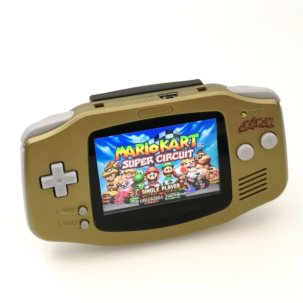 Профессионально Отремонтированная Игровая приставка GBA с подсветкой iPS lcd Mod