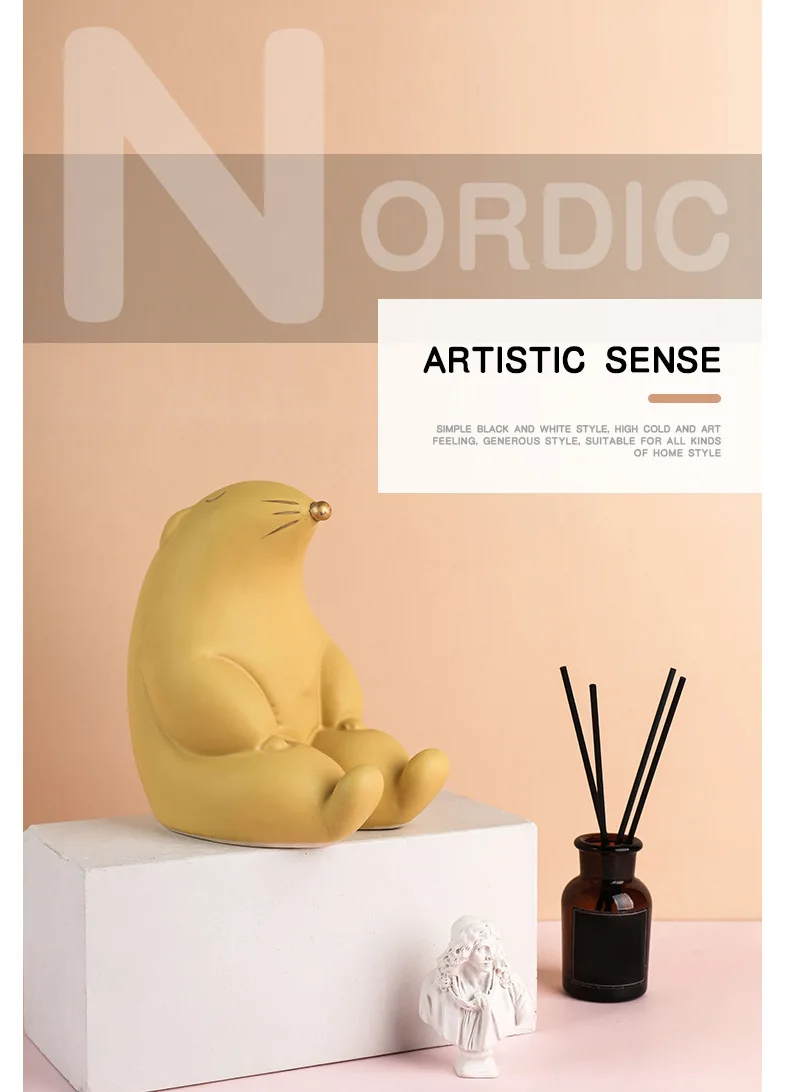 Nodic Ins керамические украшения копилка фигурки для детей день рождения подарки комната Рождество год деко