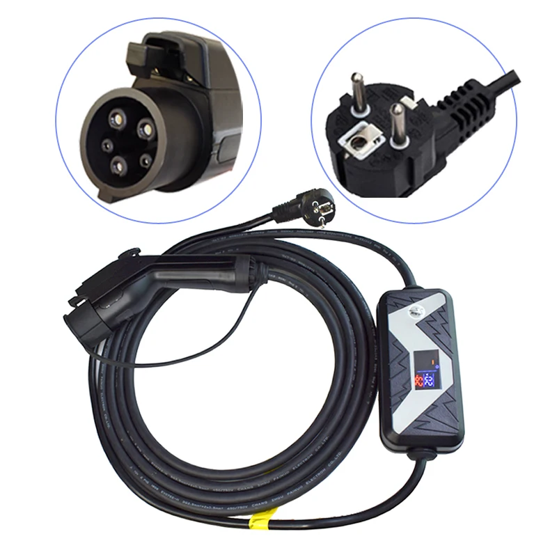 7.6 Meters 25 ft SAE J1772 AC Level 2 Charging Coupler Type 1 Electrical Car Vehicle Charger Portab