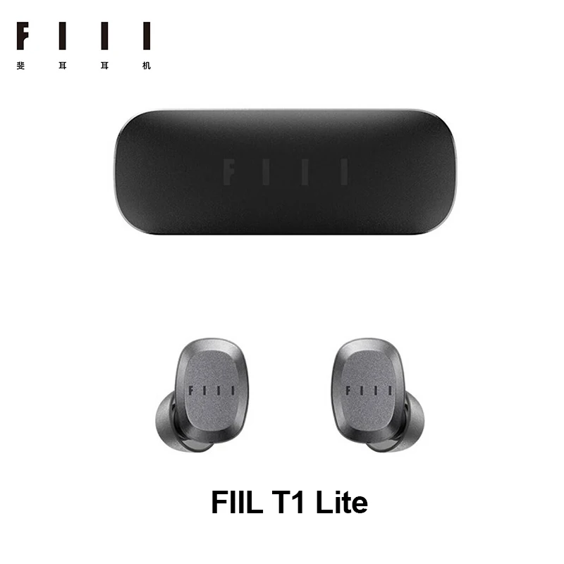 FIIL T1 Lite TWS Bluetooth Headset Sports Headphone Bluetooth 5.2 32 Hours Battery Life Type-C Charging Earphone IPX7 Waterproof