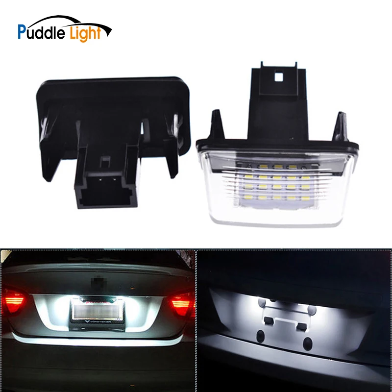 

2pcs 18 Led License Number Plate Lights Lamp For Peugeot 5008 206 207 307 308 406 Partner Citroen C3 C4 C5 Berlingo Licenselight