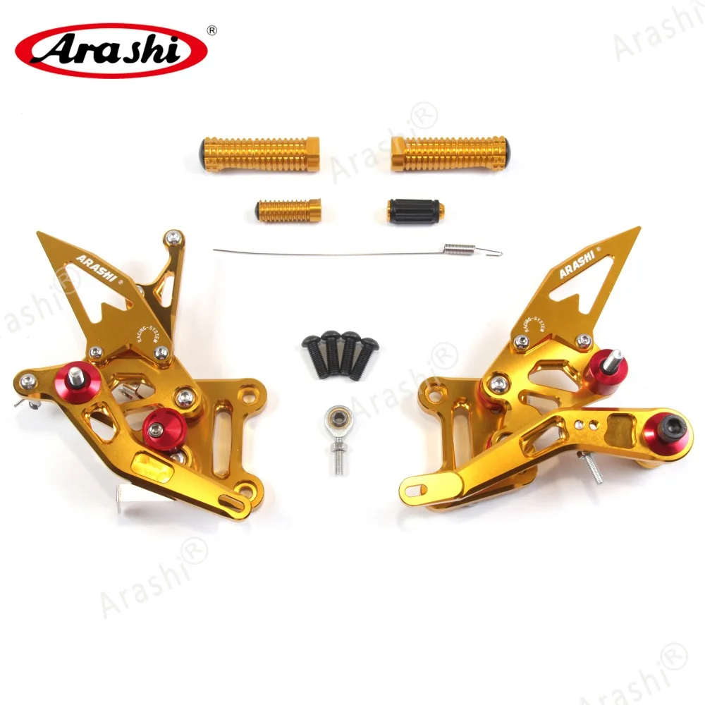 Arashi CNC Регулируемые подножки для SUZUKI GSX-R1000 подножки подножка мотоциклиста GSXR1000 GSXR 1000 17 18 GXSR1000 GXSR