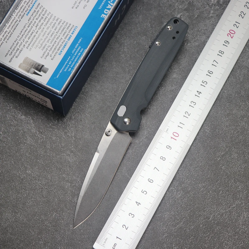 

BM 485 AXIS D2 blade G10 copper washer foldable fruit tool outdoor survival hunting camping knife EDC tool