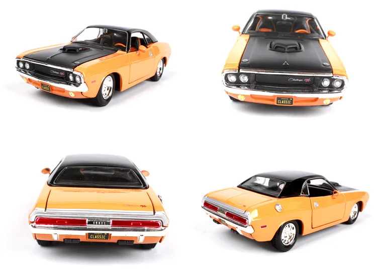 Maisto 1:24 1970 Dodge Challenger модель автомобиля из сплава литье под давлением модель автомобиля моделирование украшение автомобиля коллекция подарочная игрушка