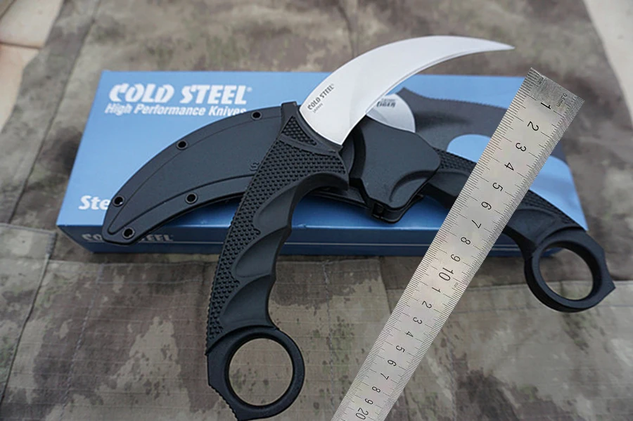 Коготь фиксированный нож холодная сталь Тигры 59HRC karambit открытый кемпинг
