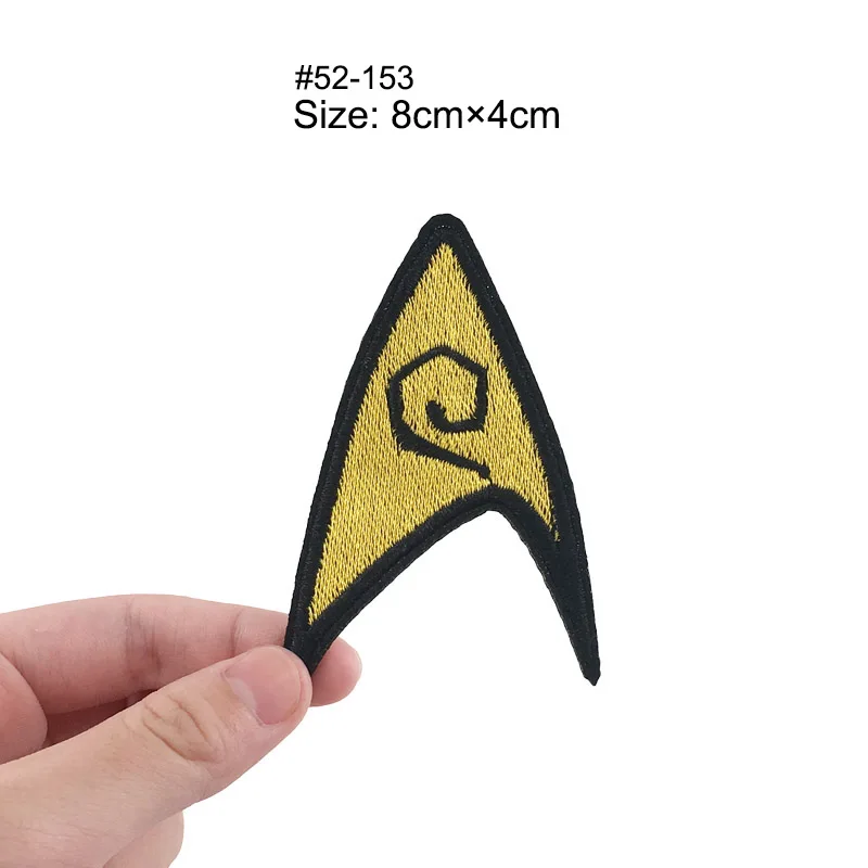 TREK Star Fleet Enterprise Crew Command Comic Logo TOS Sciences TOS INSIGNIA 1 Embroidered iron on sew On patch Badge - Цвет: Лазерный