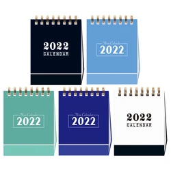 Mini carnet de notes créatif et Simple en anglais, calendrier pour le travail, décoration de bureau, pour la maison ou le bureau, 2022 