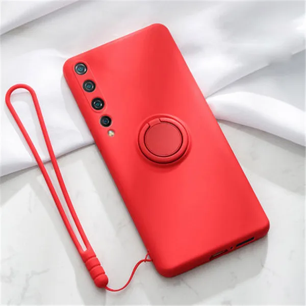 S20 Ultra S20Ultra S20 Plus S20FE Case Liquid Silicone Soft Ring Shockproof Cover for Samsung Galaxy S20 Ultra S20 fe Plus S20FE red