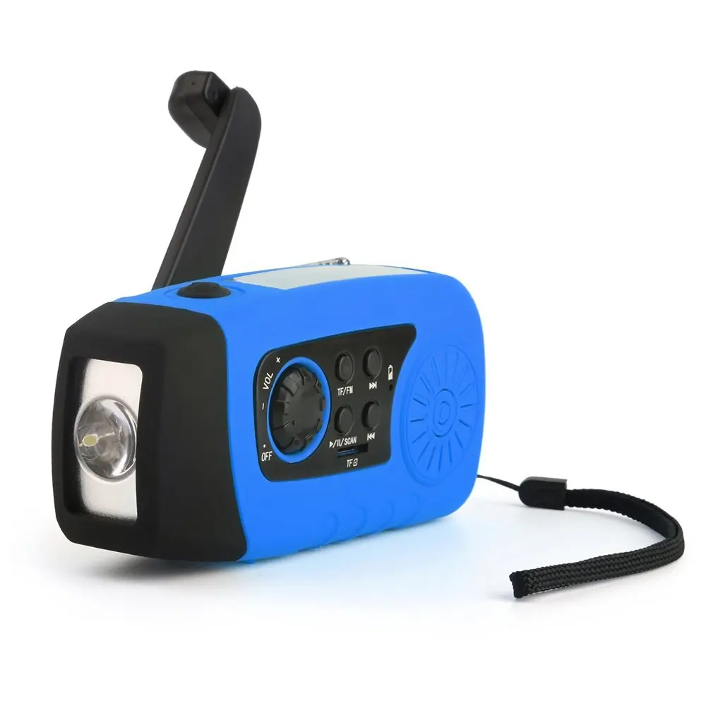 Портативный наружный Многофункциональный перезаряжаемый MP3 аудио музыкальный плеер FM радио фонарик громкоговоритель