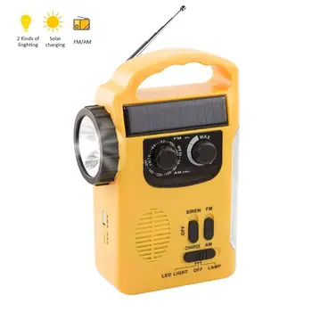 

RD339 Emergency Weather AM/FM Radio Dynamo Light Solar Hand Crank Self Powered LED Lantern Solar Charger Power Bank 3-in-1 Radio