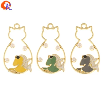 

Cordial Design 100Pcs 17*30MM Jewelry Accessories/Earring Findings/Paint Effect/Pendant/DIY Making/Fish Shape/Hand Made/Charms