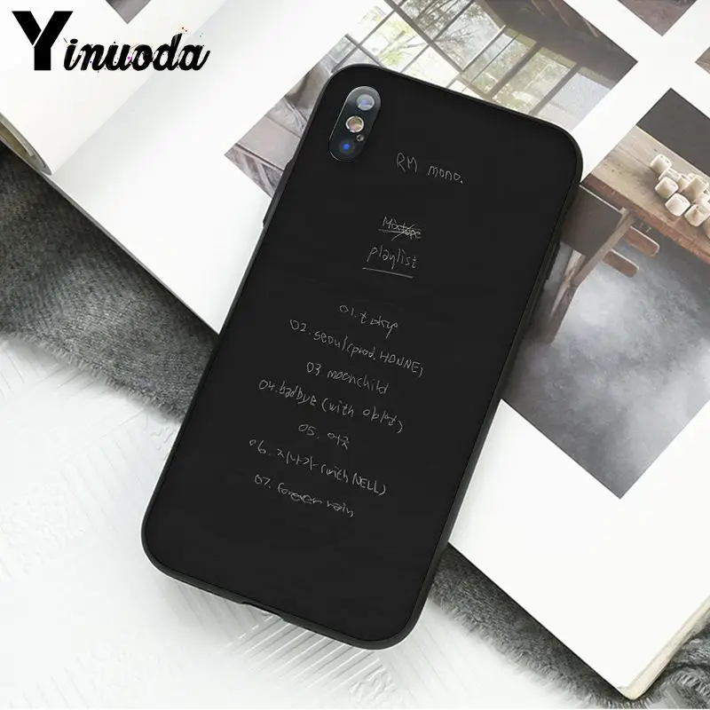 A2 Yinuoda KPOP RM Mono клиент высокое качество чехол для телефона для Apple iPhone 8 7 6 6S Plus X XS MAX 5 5S SE XR мобильные телефоны - Цвет: A2