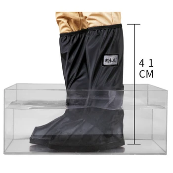 

Alta superior à prova dwaterproof água sapatos capas para sapatos da motocicleta ciclismo bicicleta chuva bota capa de chuva par