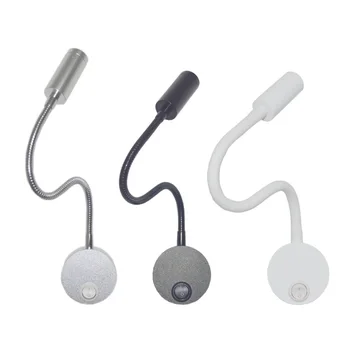 3W LED 책 램프 머리맡 작업 연구 독서 램프 벽 램프 sconces 벽 밤 전등 자리 LED EU 미국 플러그 코드