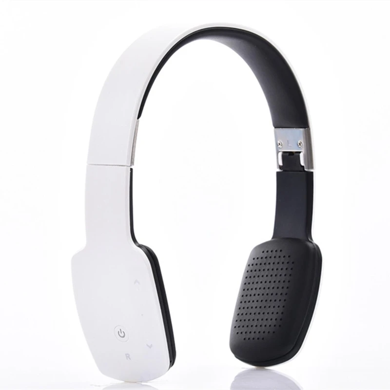 Folding touch control Bluetooth headset wireless cable dual purpose HIFI noise reduction headset with Mic for iphone Samsung