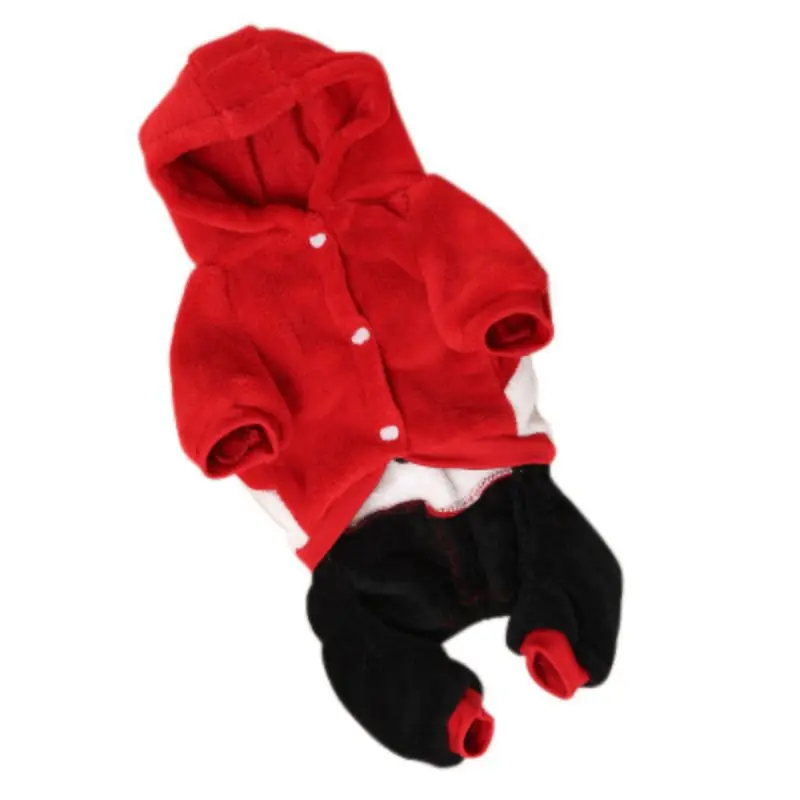 Pet Одежда с принтом в виде собак красные худи «панда»; зимнее пальто; теплая щенок с капюшоном 4 брюки с широкими штанинами, одежда для собак, свитер для девочек маленькие собаки, питомцы магазин XS-XL