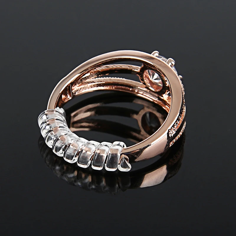 

12pcs/lot Vintage Adjuster Finger Ring Spiral Based Ring Size Jewelry Parts Accessoeies Guard Tightener Reducer Resizing Tools
